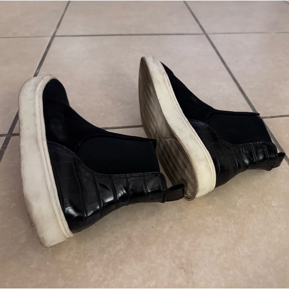 H&M Suede High Top Platform Sneakers (Black, 6) - Picture 3 of 5